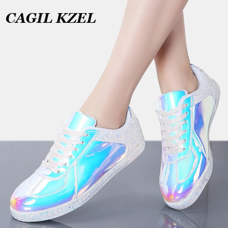 Женские кроссовки CAGILKZEL модные повседневные прогулочные туфли на плоской