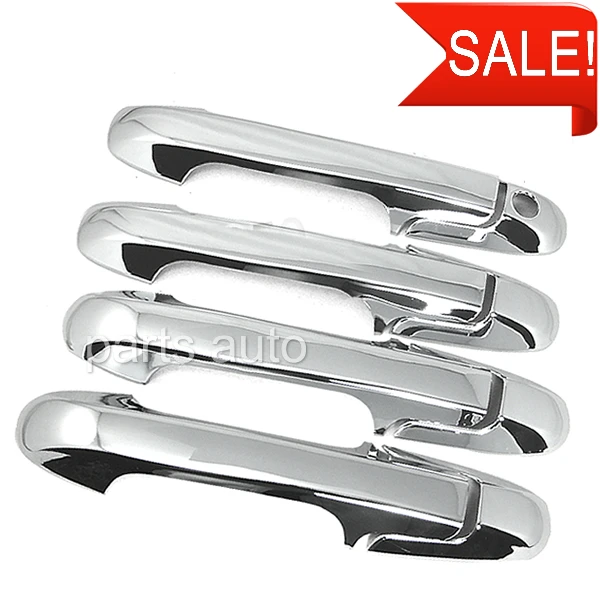 8x TRIPLE SILVER CHROME 4 DOOR HANDLE COVER MOULDING TRIM FOR HONDA ACCORD 03 ON | Автомобили и мотоциклы
