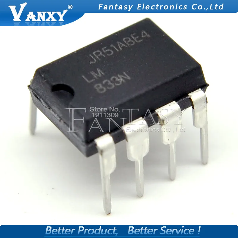 10 шт. LM833N DIP8 LM833 DIP 833N 8 новый и оригинальный IC|ic dip| |