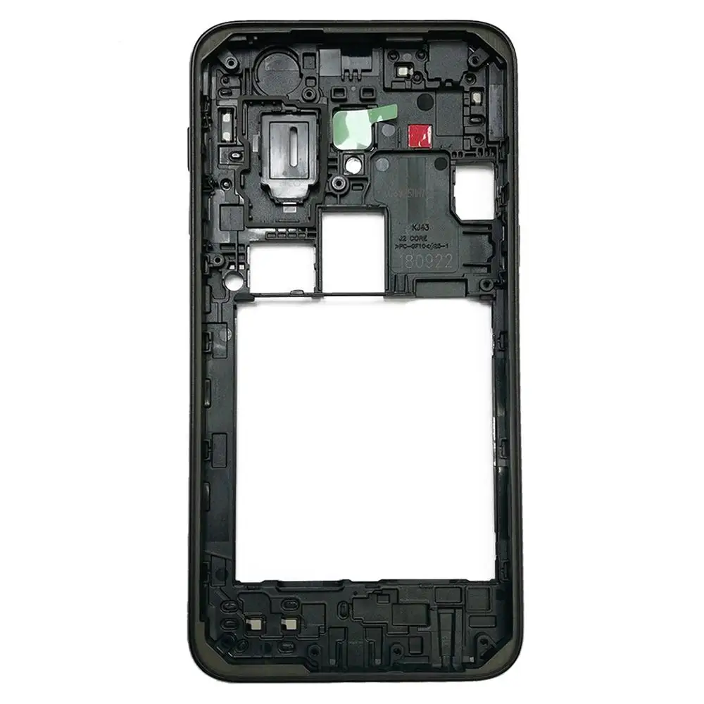Для Samsung Galaxy средний корпус средняя рамка Крышка ободок для J2 Core/J260 со стеклянными