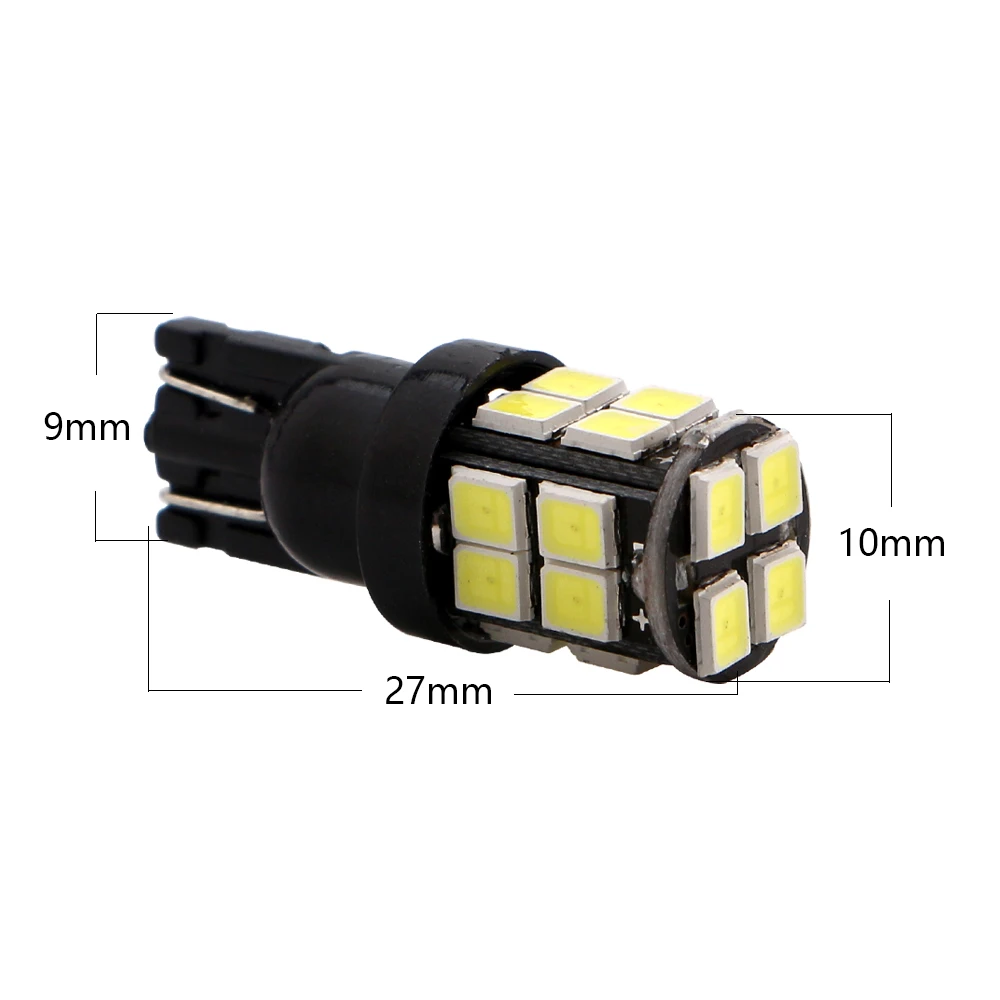 YM E-Bright 10 шт. 12 В T10 2835 20 SMD 194 168 Авто Led номерной знак свет Автомобильный зазор