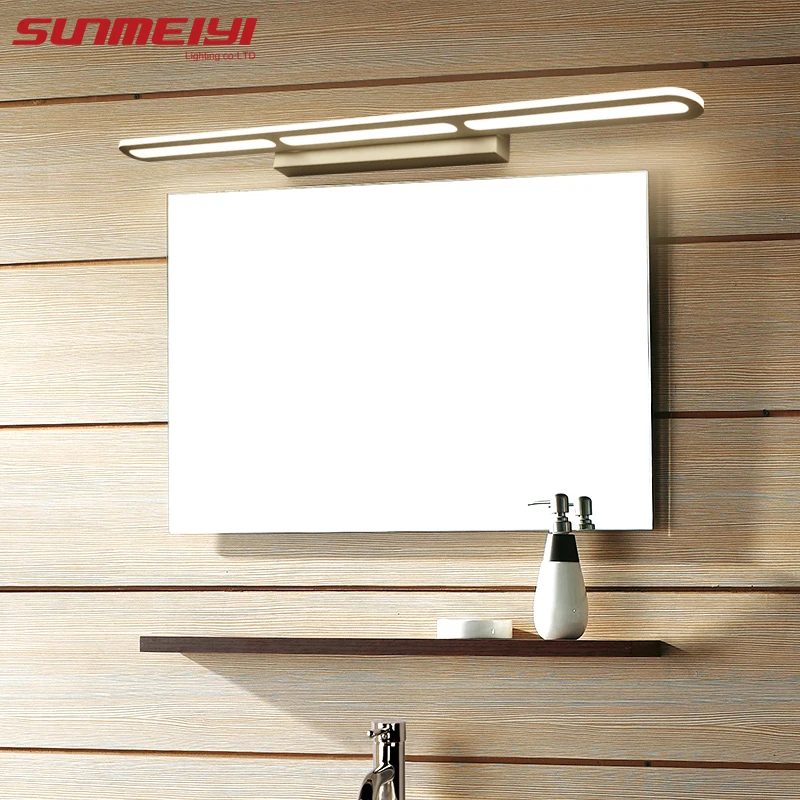 Светодиодный современный настенный светильник, акриловый бра, AC90-260V, Wandlamp для спальни, ванной комнаты, аппликация, Murale, светильник, зеркальный настенный светильник, светильники