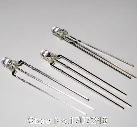 Бесплатная доставка 100 шт. двухцветный светодиод 3 мм зеленый и красный общий