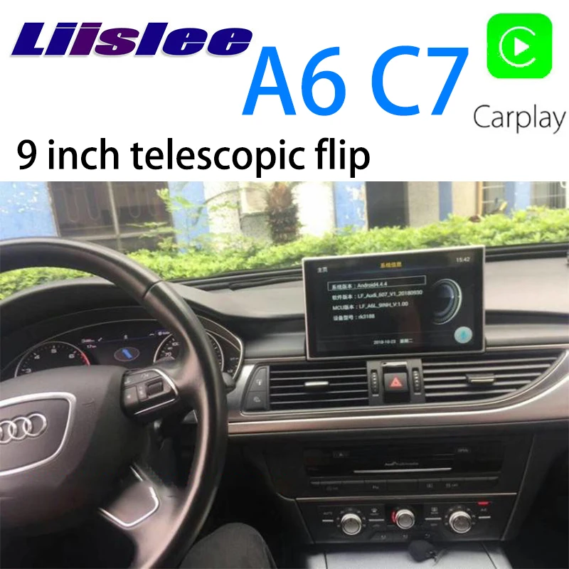 LiisLee Автомобильный мультимедийный gps аудио стерео радио для Audi A6 C7 4G 2012 ~ 2018