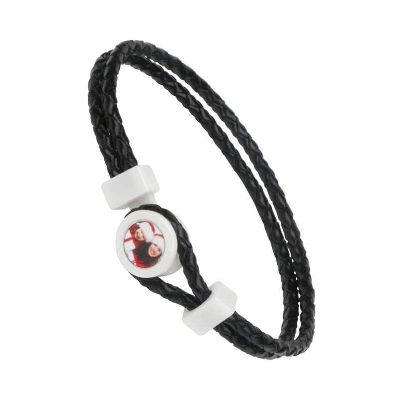 Кожаные браслеты керамические с застежкой|Браслеты шармами| |