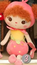 Metoo ангел кролик кукла 50 см kawaii игрушки в виде животных с плюшевой набивкой мультфильм дети игрушки подарок коала панда олень лиса пчела Божья коровка бабочка - Цвет: Лиловый