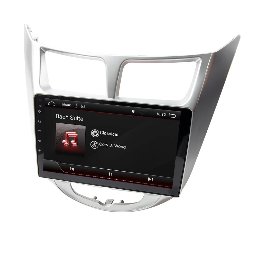 Eunavi 2 din Восьмиядерный 1024*600 Android 8 1 Автомобильный gps плеер для Solaris Verna Accent