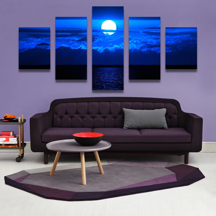 2016 Топ Мода Горячие Продажа Маслом Настенные Панно Для Гостиной картины 5 Шт.