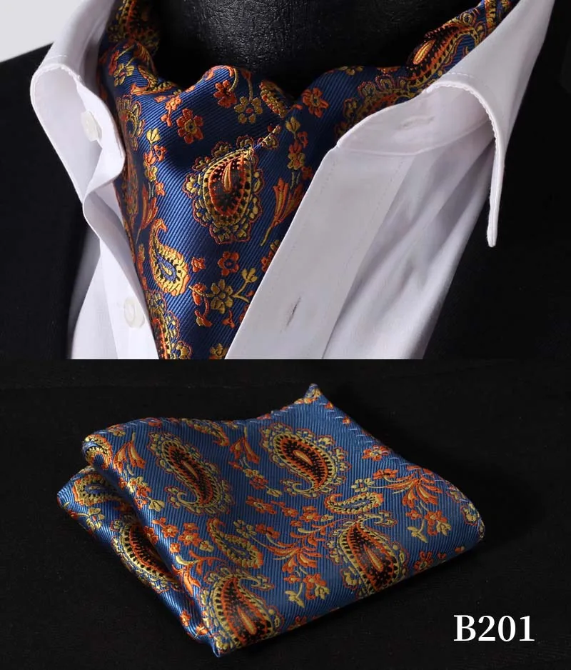 B201 Floral Blue Вечерние, классический свадебный квадратный Карманный, Цветочный, Пейсли, в клетку, в горошек, Мужской Шелковый шейный платок, Аскот, галстук, носовой платок, набор# B2 - Цвет: B201 Floral Blue