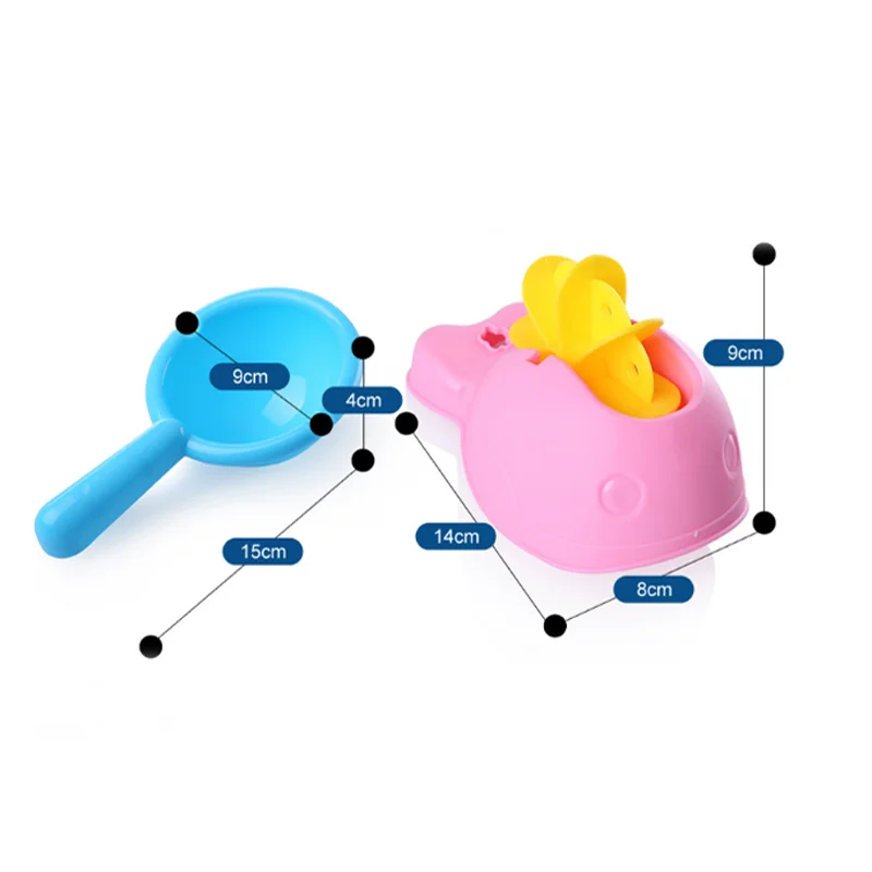 1 Set Water Car Spoon Playing Toy Baby Bath Model Building Blocks Experiment Educational Toys for Children Games|Игрушки для ванной|