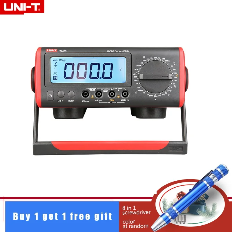 UNI-T UT802 AC/DC Солнечный водяной насос 20000 отсчетов ручной диапазон цифровой скамейки Тип мультиметр 200OHM