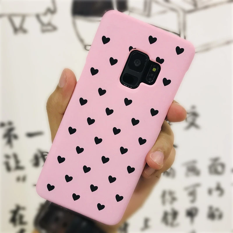 Для samsung A50 S10 S8 S9 S8Plus S9Plus чехол КРЫШКА ДЛЯ samsung Galaxy S8 S9 S10 плюс A50 чехол милые пары «любящее сердце» жесткий чехол