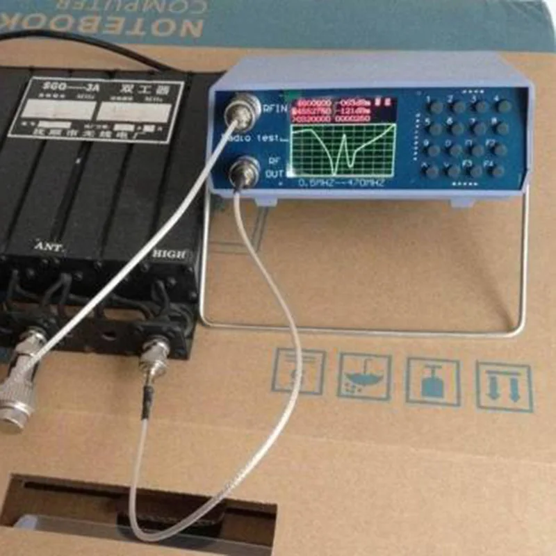 HLZS-U/V UHF VHF Двухдиапазонный анализатор спектра с отслеживанием источника настройки дуплексов