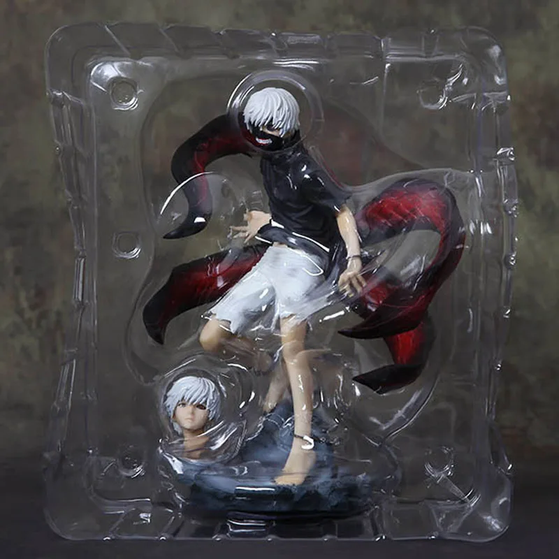 Free Shipping 8&quot Tokyo Ghouls Anime Kaneki Ken Awakened Black Wear Ver. Boxed 20cm PVC Action Figure Collection Model Doll Toy | Игрушки