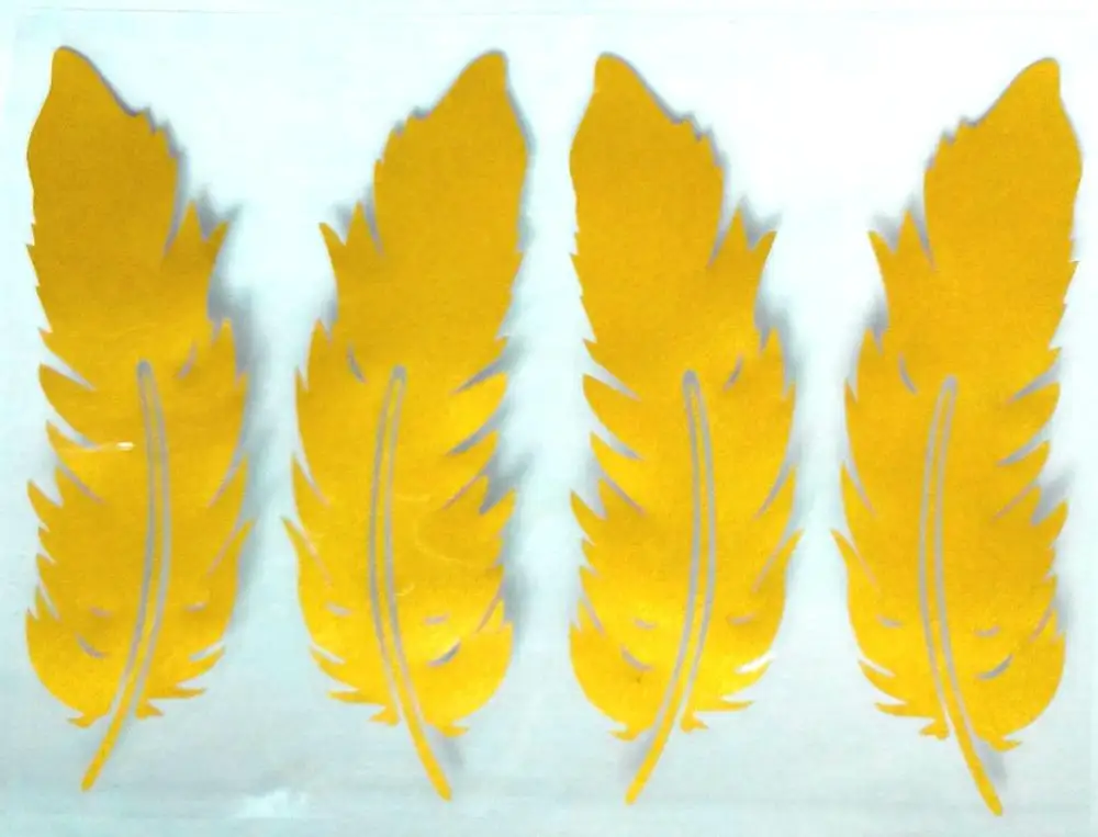 Различные размеры, автомобильная наклейка с летающими перьями, Стайлинг, наклейка, украшение, светоотражающая виниловая наклейка для автомобиля, наклейка на мотоцикл, чехол от царапин