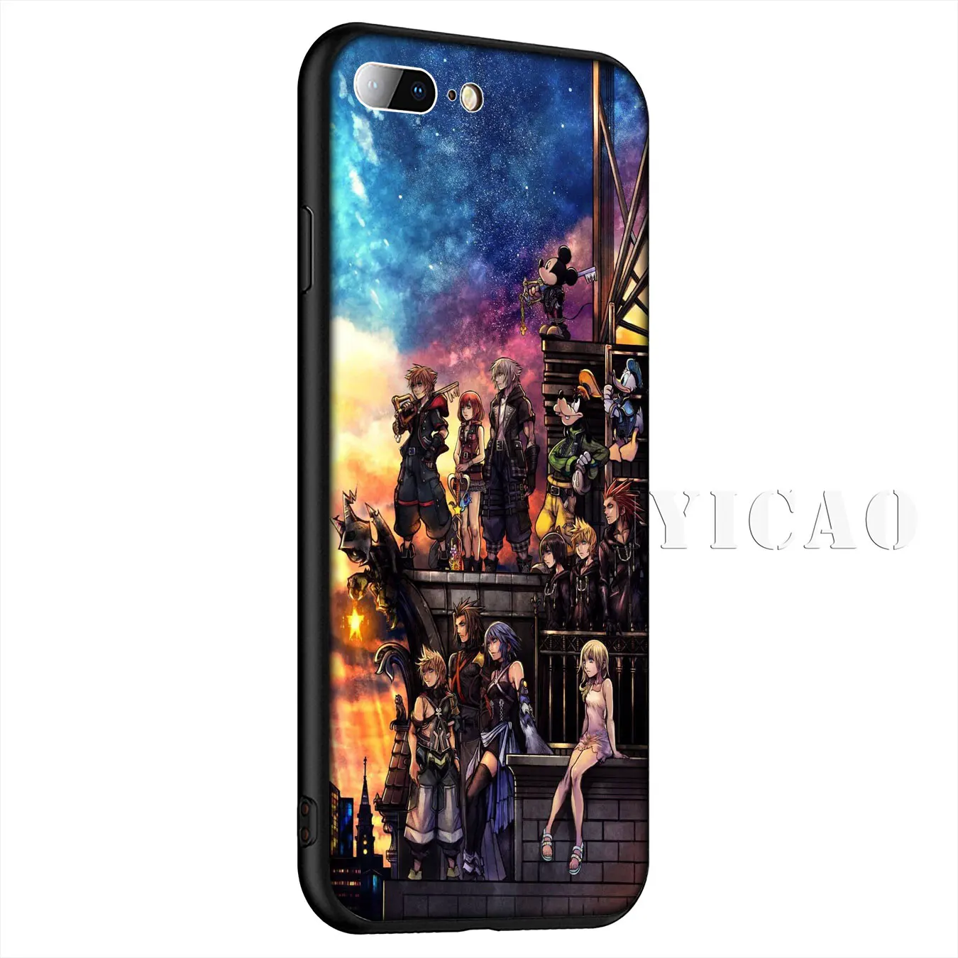 IYICAO Королевство сердца DIY Роскошный силиконовый мягкий чехол для iPhone XR X XS Max 8 7 6 S