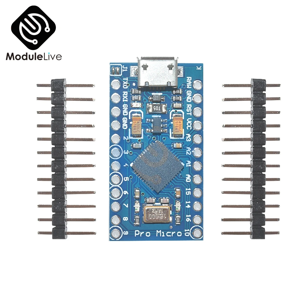 1 шт. Pro Micro для Arduino ATmega32U4 контроллер USB 5 в 16 МГц Atmega32U4 плата модуль Repalce ATmega328 Mini