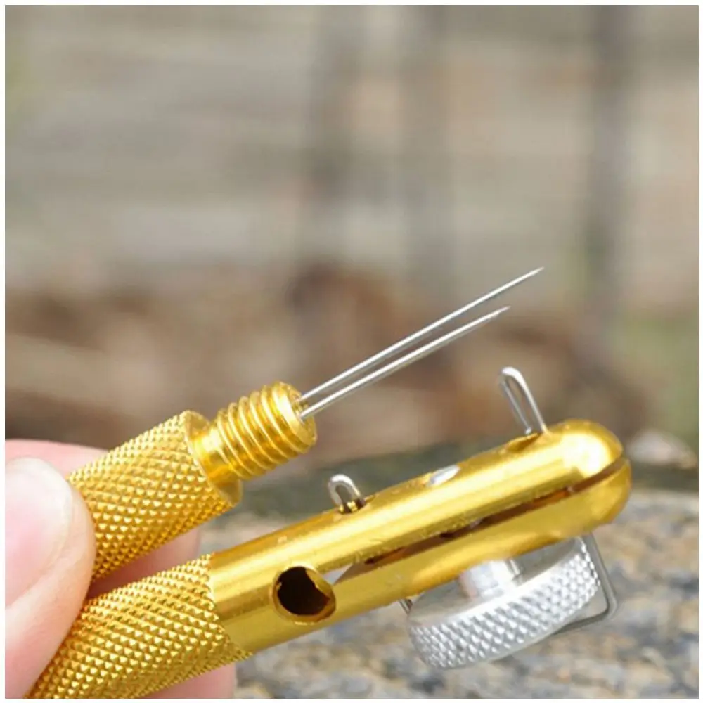 HLBY-Aluminum Alloy Fishing Hook Fish Line knotter Double-headed Needle Device | Спорт и развлечения