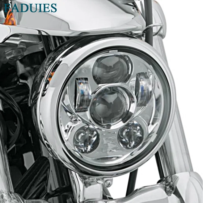Светодиодные фары для мотоцикла FADUIES хромированные 5 75 дюйма 45 Вт|headlights for|headlights