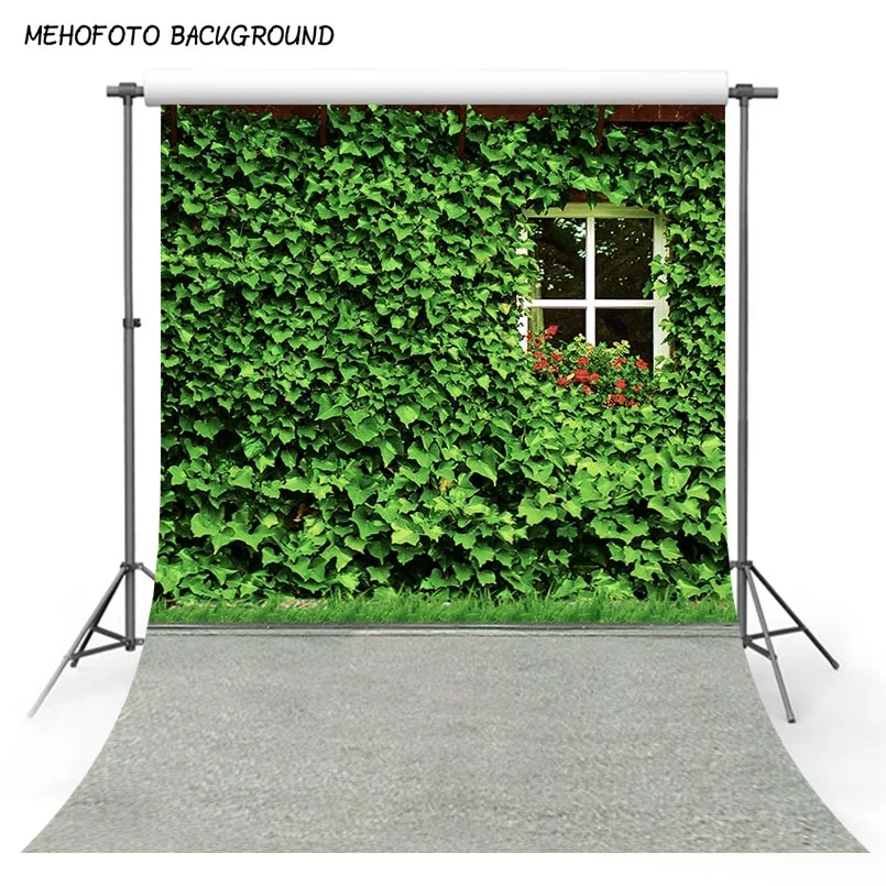 Живописный Виниловый фон для фотосъемки MEHOFOTO с изображением растений лозы окна