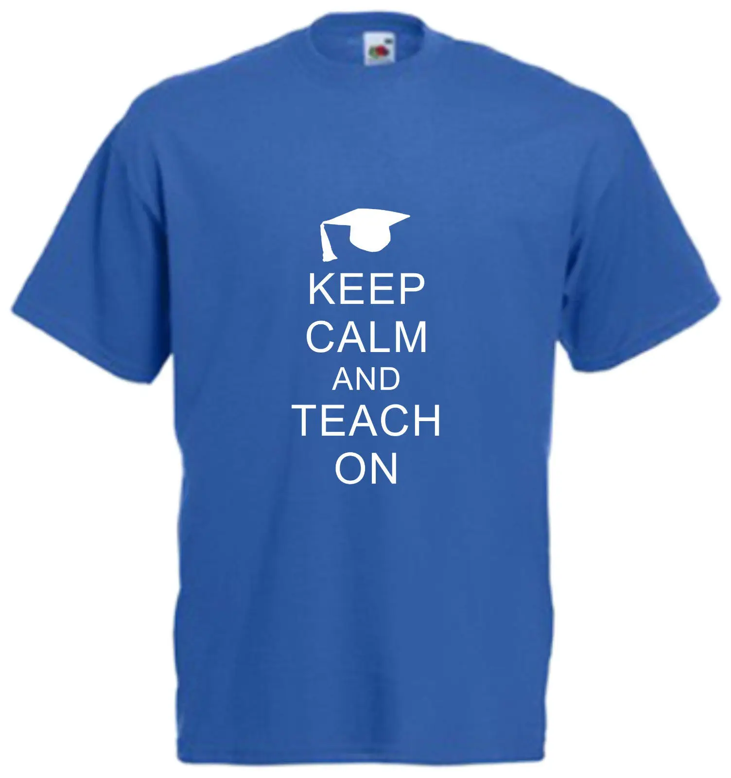 Сохраняйте спокойствие и учить на забавная футболка комедии Учительская подарок