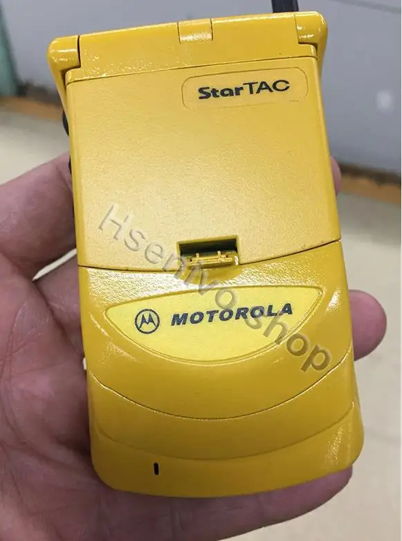Yellow Горячая Распродажа, Модный разблокированный мобильный телефон Motorola StarTAC Rainbow Flip GSM с несколькими языками - Цвет: Yellow