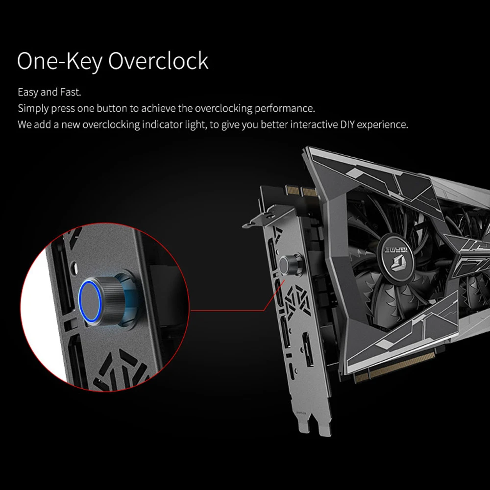 Красочная графическая карта iGame GeForce RTX 2080Ti Vulcan X OC GDDR6 11G