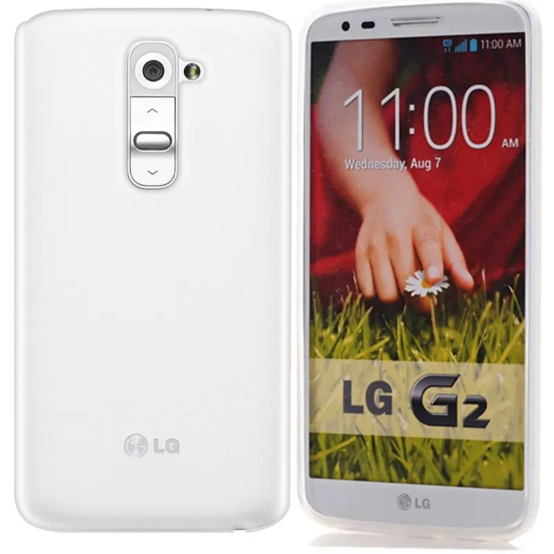 500 шт./лот ТПУ чехол Мягкий силиконовый 5 2 &quotдюймов для LG G2 D802 прозрачный цвет|silicone