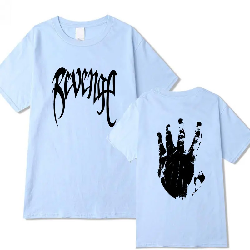 Xxxtentacion месть Футболка Мужская/Женская рэпер футболка camisetas hombre уличная Xxxtentacion Футболка мужская - Цвет: Sky blue XTX143