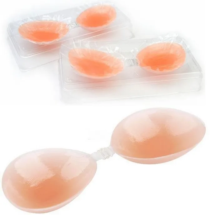 Самоклеющийся силиконовый бюстгальтер без бретелек модный Бесшовный