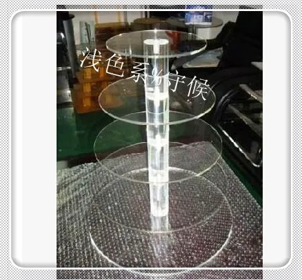 

Cake Display Stand Plexiglass display holder free shopping 5 Tier Acrylic Cupcake Stand Acrylic Cake Holder wedding decoration