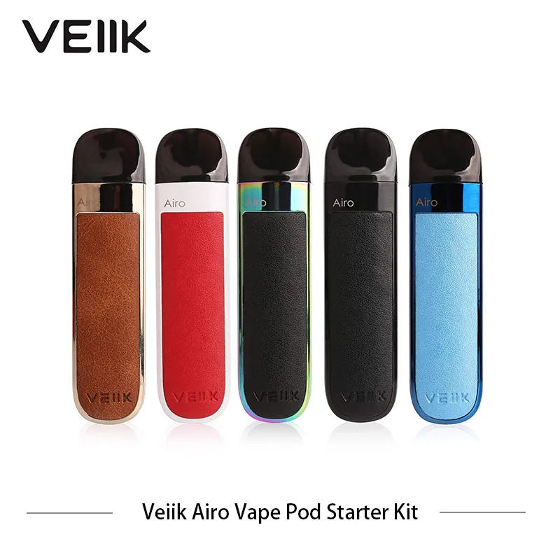 2 шт. оригинальный VEIIK Airo Pod Starter Vape kit с аккумулятором 360 мАч мл пополняемая емкость