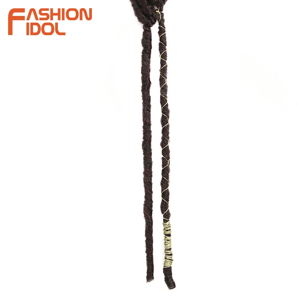Мода IDOL Faux Locs волосы крючком косички 20 дюймов мягкие натуральные Kanekalon синтетические волосы для наращивания 10 стендов/упаковка богинские волосы