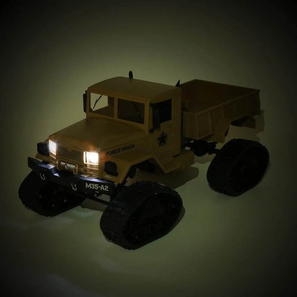 OCDAY FY001B 2 4 ГГц 1/16 4WD Caterpillar внедорожных RC военный грузовик альпинист гусеничный