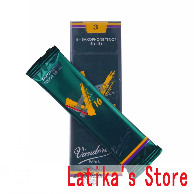Free Shipping France Vandoren V16 Saxophone Tenor Bb Reeds Strength 2.5# 3.0# Box of 5 | Спорт и развлечения