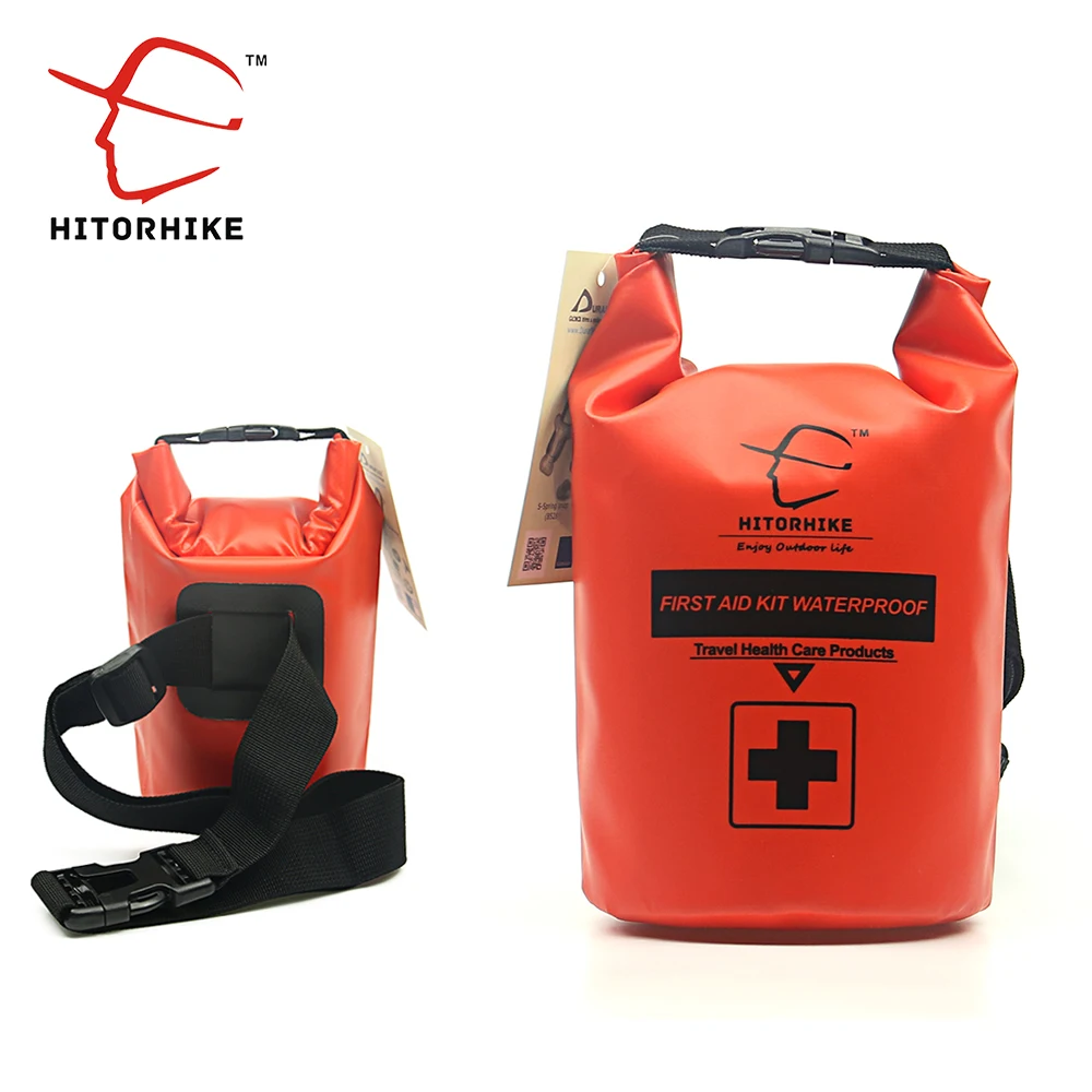 HITORHIKE-Bolsa de botiquín de primeros auxilios de 2L, bolso médico portátil impermeable, Kits de emergencia, bolsa seca vacía para viaje, Rafting, Camping, kayak