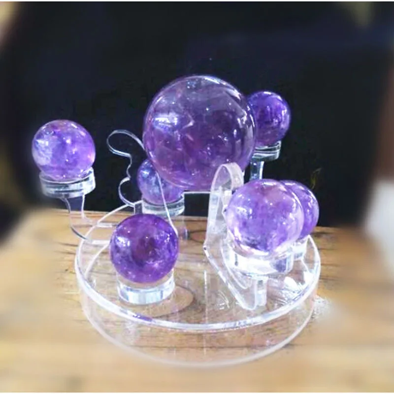 Семь массивов натурального аметиста маятниковый кронштейн | Дом и сад