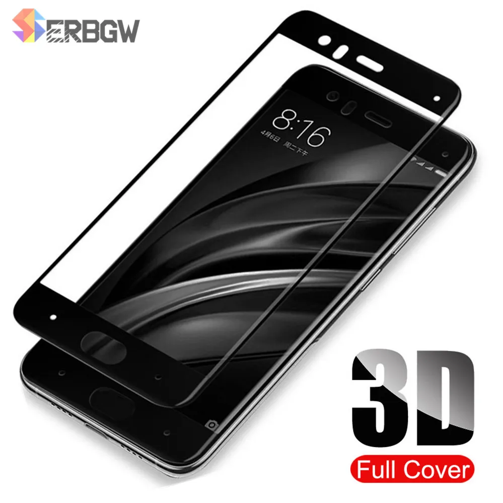 3D Protective Glass For Xiaomi Mi 6 6X 5X Tempered Screen Protector For Mi A1 A2 Note 3 Max 2 3 Full Cover Protection Glass Film