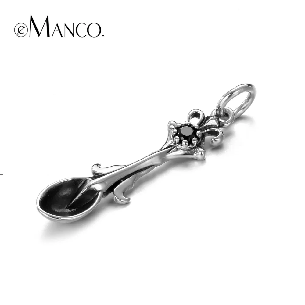 E-Manco 925 пробы Серебряный Готический Подвески оптовая продажа циркон ожерелья