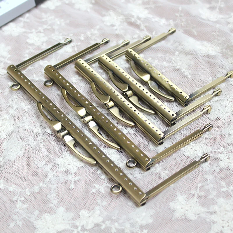 

8.5/10.5/12.5/15/20cm Antique Brass Metal Coin Purse Clasps Frame O Bag Handle Accessories Metal-accessories-for-handbags Handle
