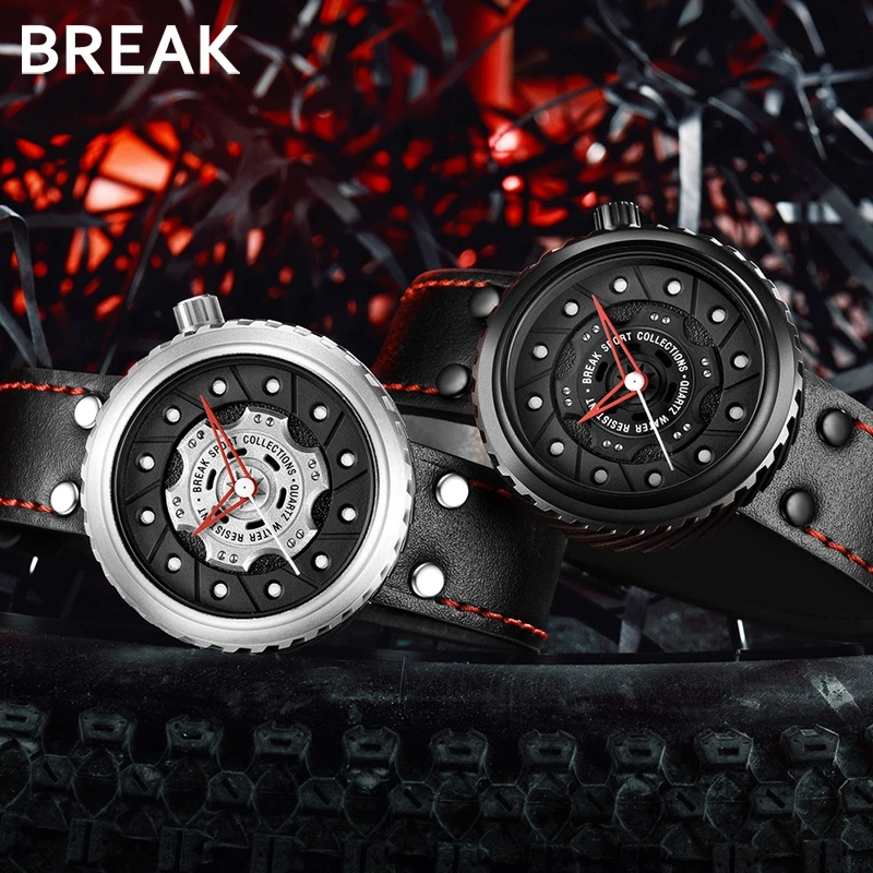 Роскошные Брендовые мужские спортивные часы BREAK Crazy Speed повседневные модные