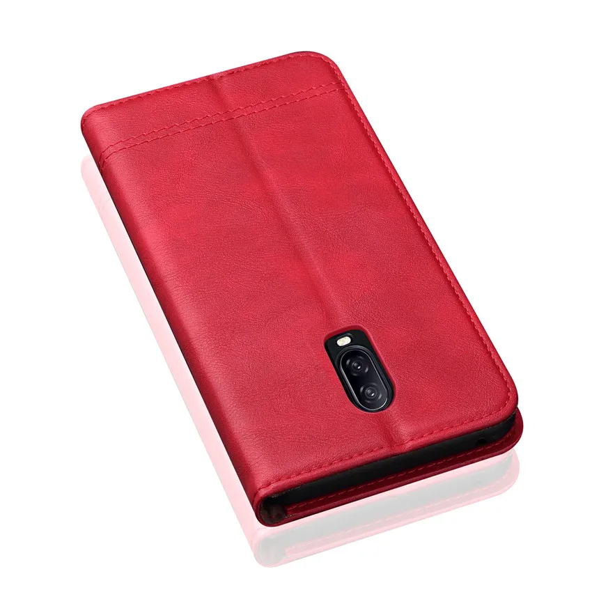 Перекидной кожаный чехол для Oneplus 6 t Роскошный кошелек Подставка держатель карты