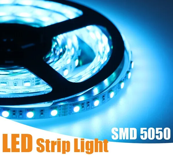 Горячая продажа 5 м rgb Светодиодные полосы света 5050SMD 120led лента гибкая адаптер