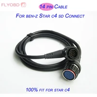 14pin cable for mb star c4 sd connect 14 pin cable only use for star c4 sd connect sd diagnostic tool cable free ship