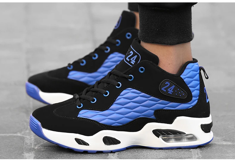 New Basketball Shoes for Men Comfortable Cushioning Athletic Shoes Air-cushioned Outdoor Sport Shoes Basket Breathable Sneakers
