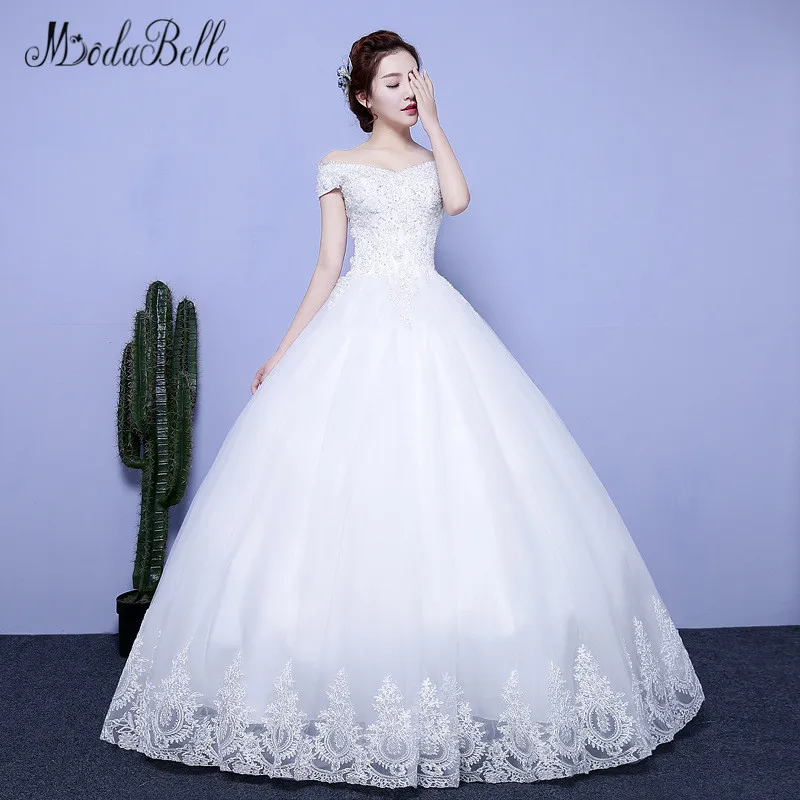 Modabelle винтажное Тюлевое кружевное простое свадебное платье принцессы с