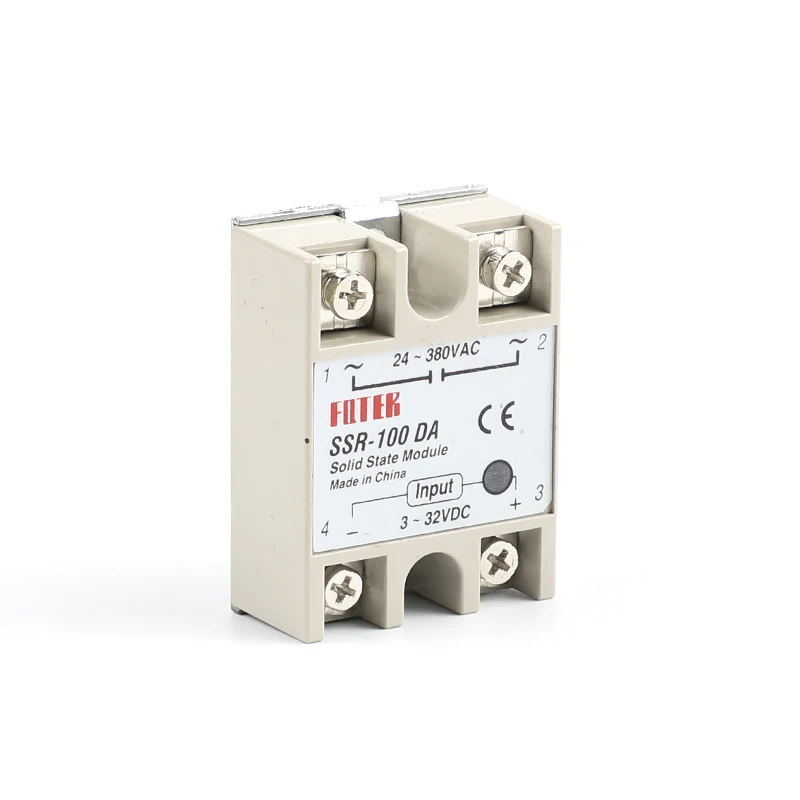 Промышленные твердотельные реле SSR 100A с защитным флагом SSR-100DA 100A DC управление AC