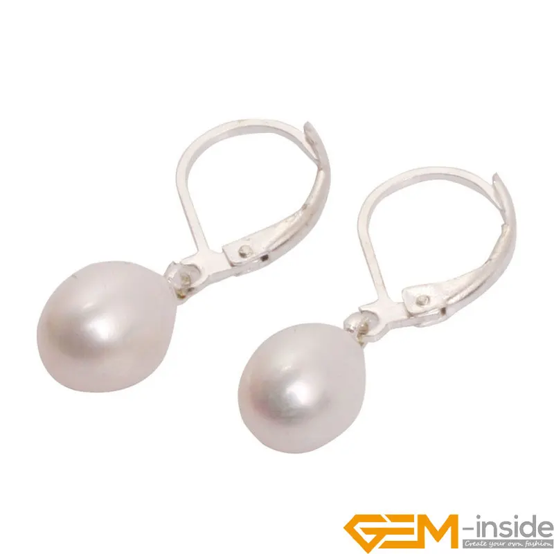 Серьги-гвоздики с пресноводным жемчугом 7-8 мм модные ювелирные изделия для