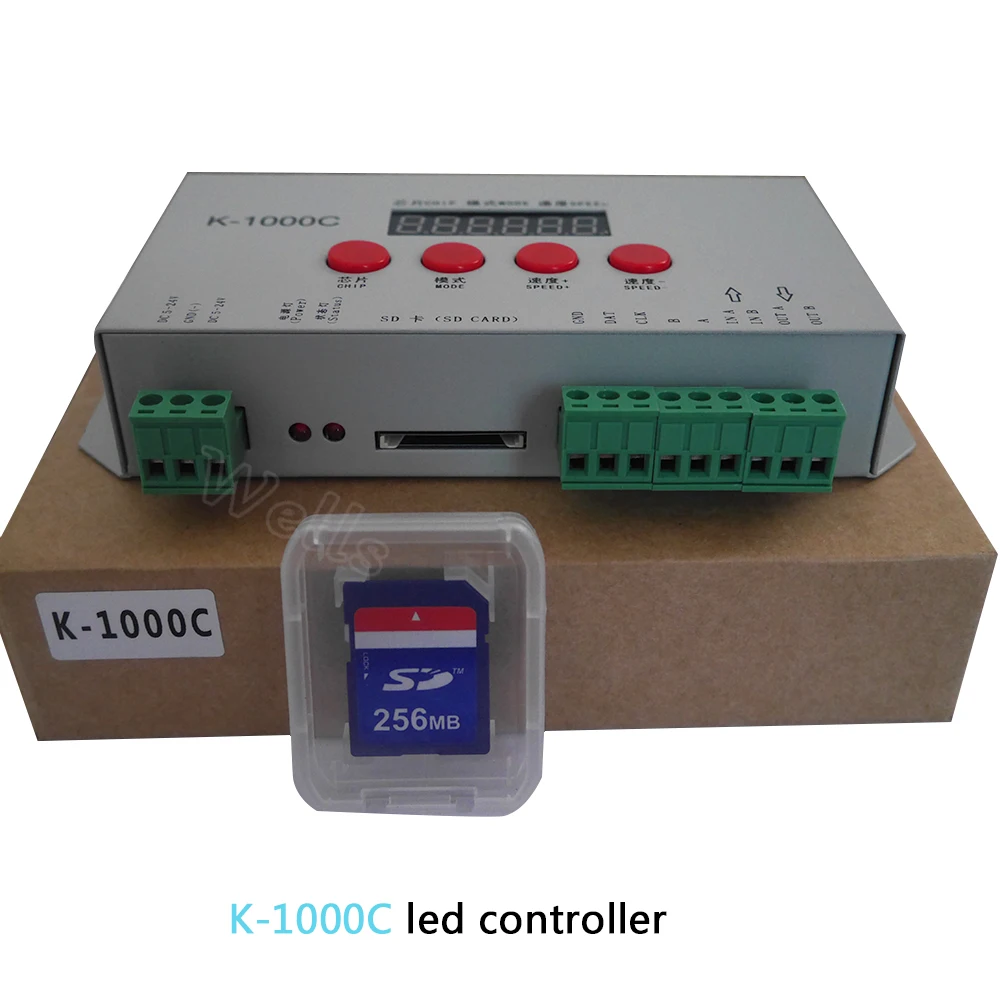 Светодиодный rgb контроллер T1000S/K1000C/T4000S/T300K для WS2812B WS2811 WS2813 2815 TM1804 LPD6803 любой IC RGB