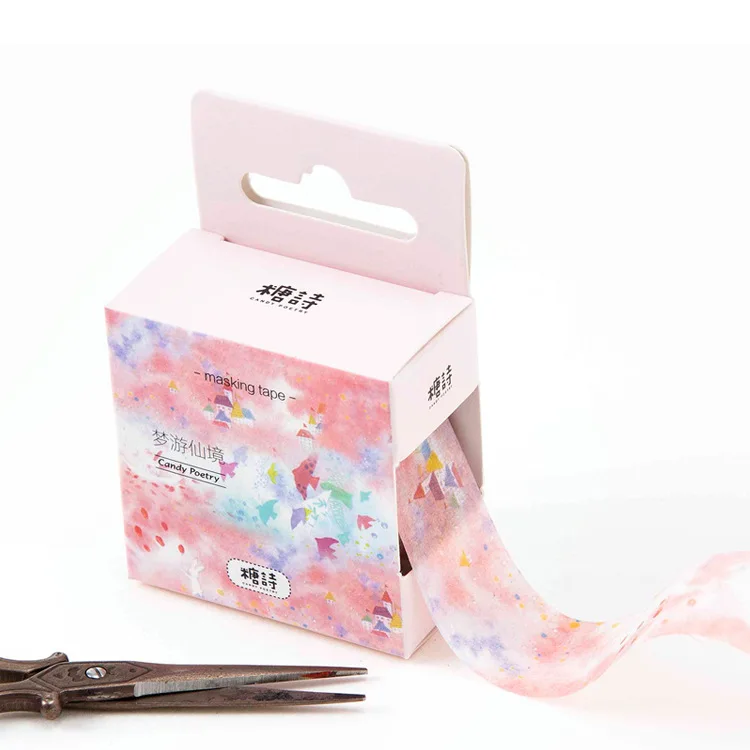 Декоративная клейкая лента Washi Paradise для рукоделия украшение дневников